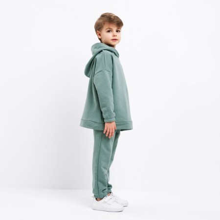 Kids (hoodies, trousers) minku color khaki, height 104 cm-4