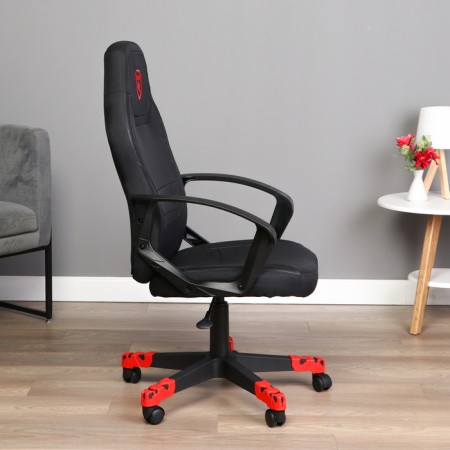Playing chair "zombie 100" eco -leather/fabric, black-2