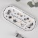 Oval porcelain oval "Crazy tea party", 25 × 11.5 cm