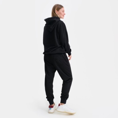Women's suit (sweatshirt/pants), color is black, size XL-4