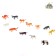 Board game "Loto Animals", a set of plastic animals