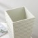Kashpo for flowers with a “rattan” insert, insert 4.9 l, white color