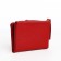 Women's wallet on the button, red color