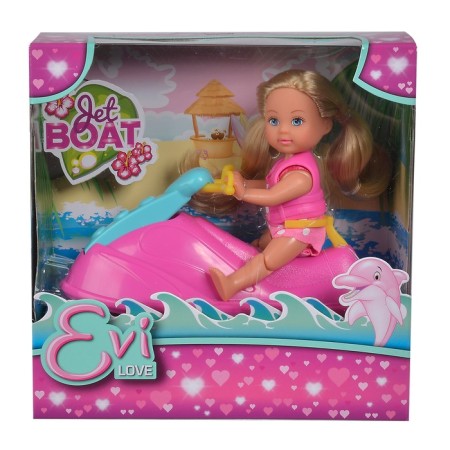 Doll "Evy" 12 cm, in a swimsuit on a water scooter-1