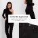Women's jeans with arrow Minaku Black color, size 42