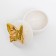 Coramics Coramics "Golden butterfly" white 6.5x6.5x6 cm