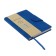 Notepad A6+, 80 sheets, covering artificial leather, lies, a magnetic valve with thermoting, an offset block 80g/m2, blue