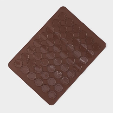 Macarons Macarons Macarons “Rond”, silicone, 37.5 × 28 cm, brown color-1