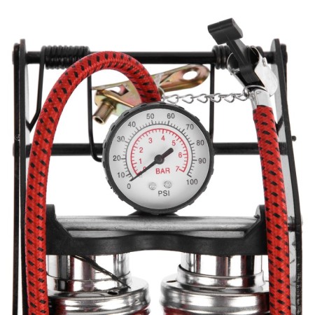 Necessary Cartage pump with a pressure gauge, 2 cylinders, reinforced-2