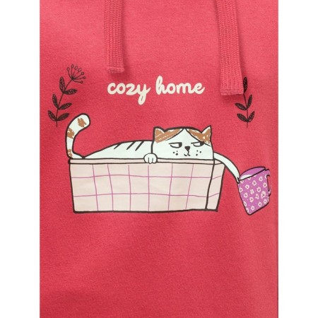 Sweatshirt for girls, height 110 cm, red color-7