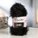 Yarn "Samba" 100% polyester 150m/100g (02 black)