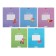 Notebook 12 sheets, in a cage, "Funny Corgi", cover coated cardboard, offset unit, mix