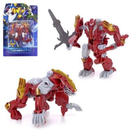 The Dinobot robot is transformed, 5 types, gathered in 1 robot