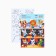 Paper stickers "smart animals", with coloring on the back, 11 x 15.5 cm