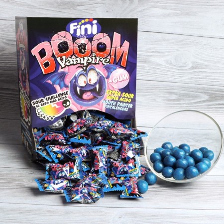 Caramel Lollice with chewing gum "Vampire", 5 g