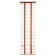 Blinds wooden, size 50x160 cm, cherry color