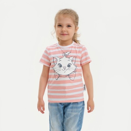 Children's T-shirt "Marie" cats Aristocrats, height 122-128, pink