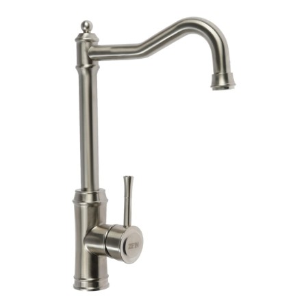 Kitchen mixer Zein Z3736, single -leaf, pour height 26 cm, satin