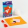 Set for creating a toy made of felt "foxes", with perforation and filler