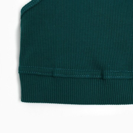 Top female shortened Mist Old School size 48, green color-7
