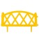 Decorative fence, 35 × 232 cm, 4 sections, plastic, yellow, Modern, Greengo
