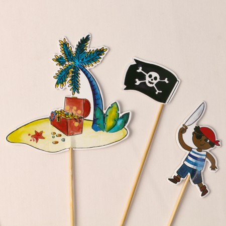 Set for decoration "Pirate Party", set of 6 pcs.-3