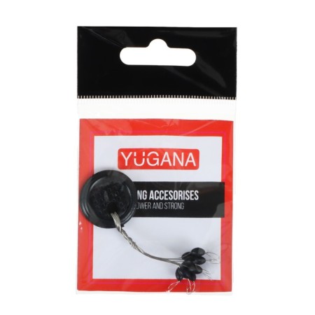 Silicone Stop Yugana "Oliva", Size L, Black, 9 pcs.