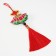 Suspension Textile "Lotus" red 2x10x29 cm