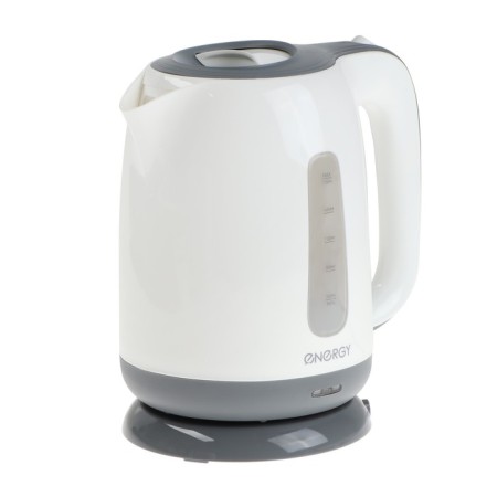 Electric kettle Energy E-274, plastic, 1.7 l, 2200 watts, white-gray