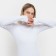 Female turtleneck, white color, size 50