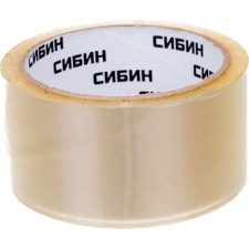 Лента клейкая "СИБИН" 12055-50-50, прозрачная, 48 мм х 50 м