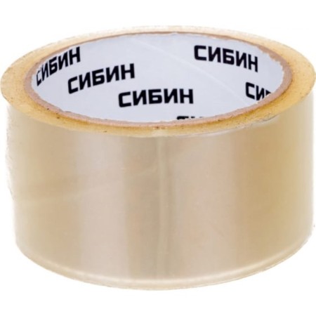 Glue tape "Sibin" 12055-50-50, transparent, 48 mm x 50 m