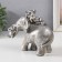 Polystone souvenir "Funny slopies go on a big elephant" 18.5x9x15 cm