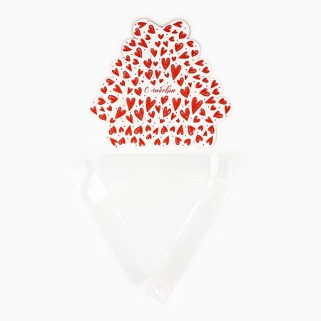 Box for confectionery products with PVC “With Love”, 18 x 3 cm-5