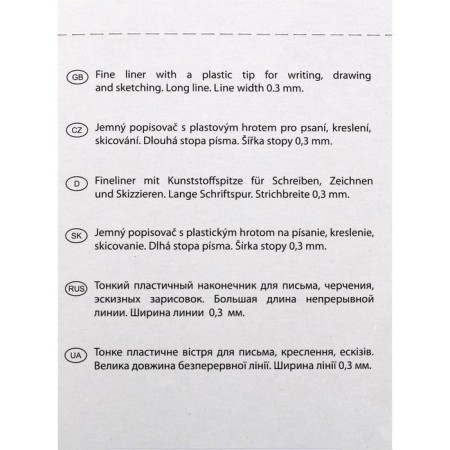 Capillary pen Centropen 2811 0.8 mm, black color, letter length 1500 m, cardboard packaging-6