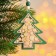 New Year's suspension "Christmas tree" 0.7x9.5x10cm