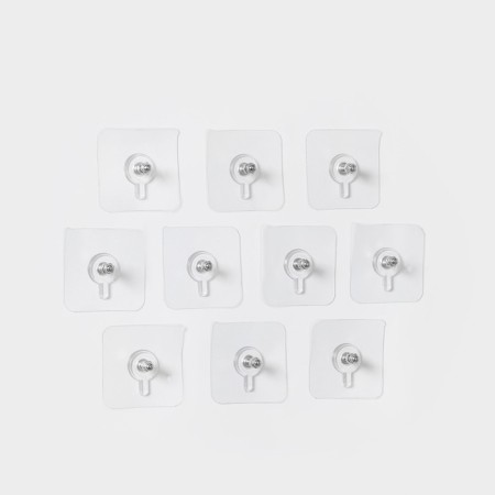 A transparent -based holder, wall -mounted, 5.7 × 5.7 cm, 10 pcs-4
