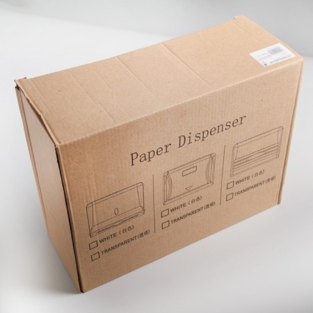 Dispenser for paper towels in sheets, plastic (max. 200 pcs), 27 × 11 × 20.5 cm, black color-7