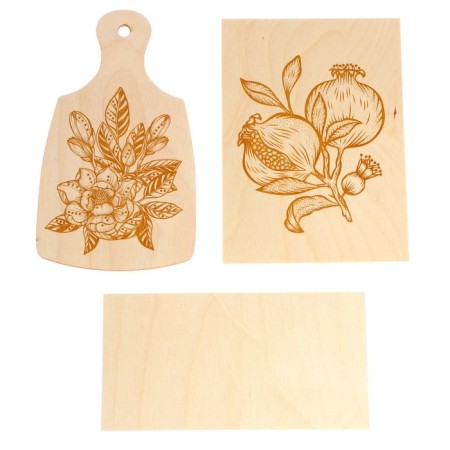 Set for burning on wood (apparatus with nasad, board 1 pc, board section 1 pc.)-1