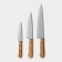 A set of kitchen knives Tramontina Universal “Cook Troika”, 3 objects: blade 12.5 cm, 17.5 cm, 23 cm