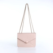Women's bag on a magnet, small size, beige color