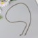 Chain with 2 carbines link thickness 0.1 cm 0.5x60 cm gold/silver mix