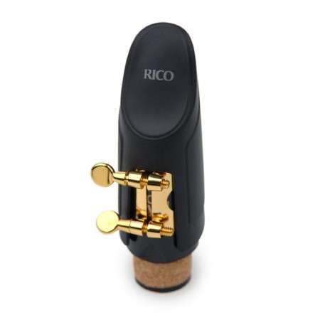 Ligature with a cap for the clarinet BB Rico HCL1G H-Ligature, gilded-1