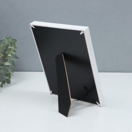 Photo frame plastic in 1 photo13x18 cm "Laconic style" silver paper embossing 18x2x23 cm-2