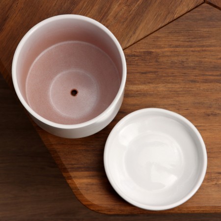 Flower pot "White Aphrodite" 3.4 liters-3