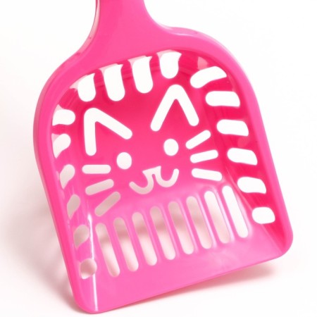 Figure scoop "Cat" with an ergonomic handle, 28 x 10 cm, pink-3