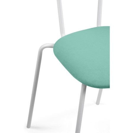 Metal Coom Coum Coum Metal/Velur, White/Blue 47x54x95 cm-5