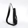 Bag - sling, textura, genuine leather, black color