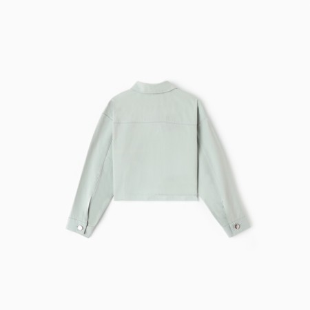 Рубашка для девочки MINAKU: Jeans collection, цвет серо-голубой, рост 116 см-3