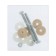 Detle valve for the toilet tank "RBM" KV-16.2M, single-level button chrome